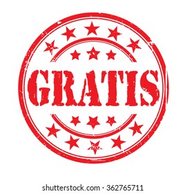 circle grunge stamp "gratis"