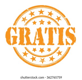 circle grunge stamp "gratis"