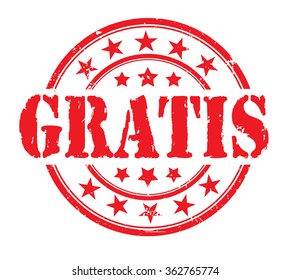 circle grunge stamp "gratis"
