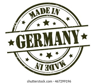 circle grunge stamp "made in Germany"