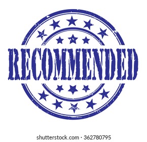 circle grunge stamp "recommended"