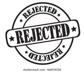 circle grunge stamp "rejected"