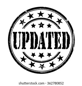 circle grunge stamp "updated"