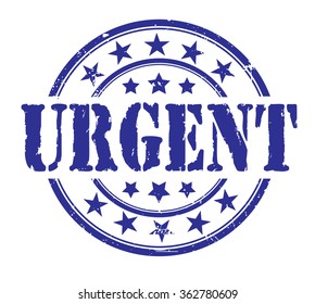 circle grunge stamp "urgent"