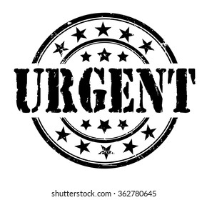 circle grunge stamp "urgent"