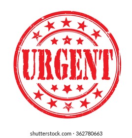 circle grunge stamp "urgent"