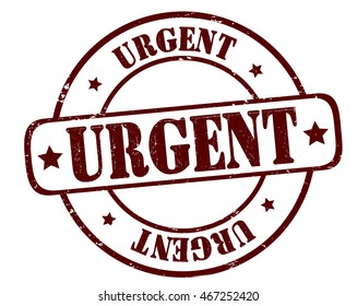 circle grunge stamp "urgent"