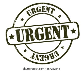 circle grunge stamp "urgent"
