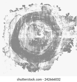 circle grunge texture. vector illustration