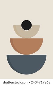 Abstraktes Design des Kreises und der Hälfte des Kreises, Kunstdesign mit Kreis, abstraktes Design unter Verwendung von Kreisläufen