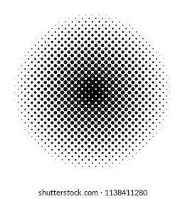 Circle halftone. Abstract halftone background. Black circles.
