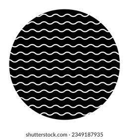 Circle halftone abstract dotted circles round icon.
