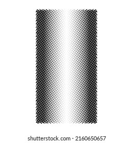 Circle halftone design elements with black dots isolated on white background. Comic dotted pattern.Vector illustration.