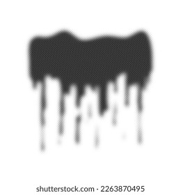 Circle halftone design elements with black dots isolated on white background. Comic dotted pattern.Vector illustration.