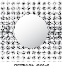 Circle halftone dot abstract background, stock vector