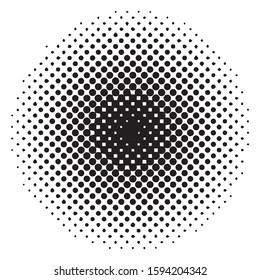 circle halftone effect design vector 