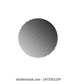 Circle halftone effect on white background