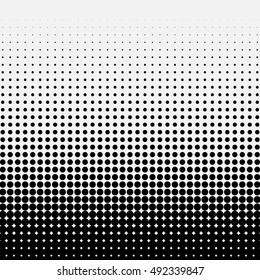 Circle Halftone Element, Monochrome Abstract Graphic. Ready for DTP, Prepress or Generic Concepts.