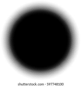 Circle halftone element (Monochrome dotted circular pattern)