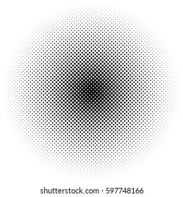Circle halftone element (Monochrome dotted circular pattern)