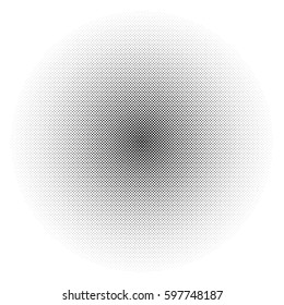 Circle halftone element (Monochrome dotted circular pattern)