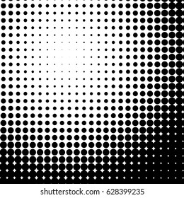 Circle halftone element,  prepress. Abstract texture. Vector modern background for posters, sites, postcards, interior design, business cards.