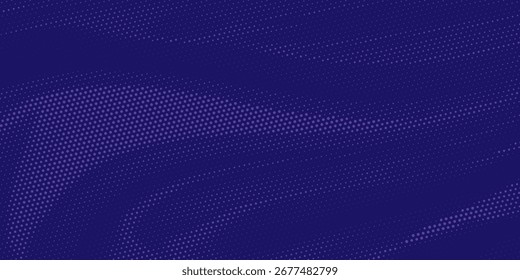 Textura de degradado de semitono circular. Abstractas fondo azul grunge. Superposición de tecnología de semitono geométrico retro.