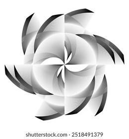 Patrón dinámico geométrico, signo, símbolo, elemento de diseño moderno de Vector