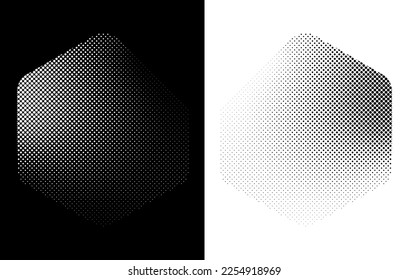 Circle halftone, Monocromy Star halftone effect vector, Star halftone effect, Abstract dotted circles