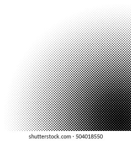 Circle halftone pattern / texture. Monochrome halftone dots.