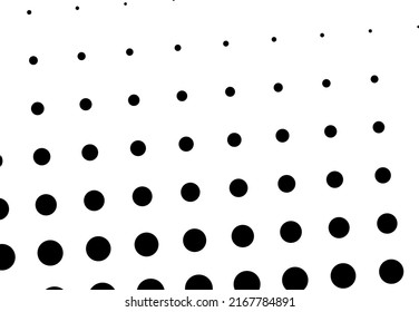 Medio tono de círculo, ilustraciones vectoriales de guion. Puntos, puntos, especkles ilustraciones vectoriales