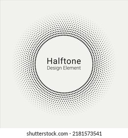 Circle halftone spiral background. dots abstract concentric circle. spiral, swirl, twirl element. Circular and radial dots helix. Segmented circle with rotation.