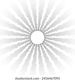 Arte vectorial, iconos y gráficos de semitonos circulares
