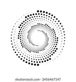 Arte vectorial, iconos y gráficos de semitonos circulares

