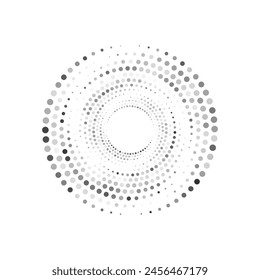 Arte vectorial, iconos y gráficos de semitonos circulares

