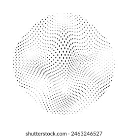 Circle Halftone Vector Art, Icons, and Graphics Elements.
