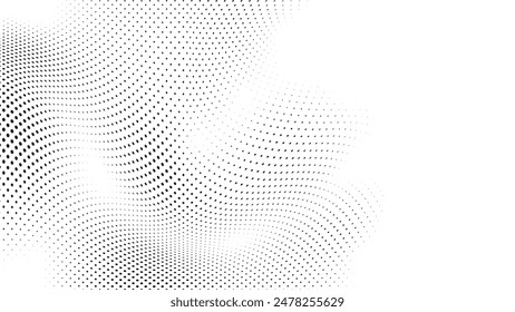 Arte vectorial de semitonos, iconos y Elementos gráficos circulares.
