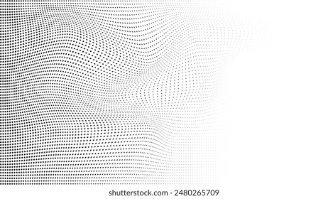 Image vectorielle, icônes et Éléments graphiques en demi-teinte  Cercle .
