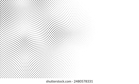 Image vectorielle, icônes et Éléments graphiques en demi-teinte  Cercle .
