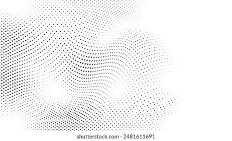 Kreis-Halbton-Vektorgrafik, Symbole und Grafik-Elemente.
