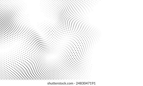 Image vectorielle, icônes et Éléments graphiques en demi-teinte  Cercle .
