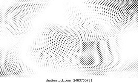Image vectorielle, icônes et Éléments graphiques en demi-teinte  Cercle .
