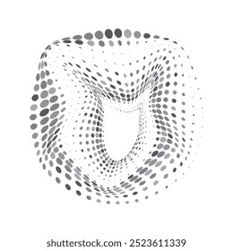 Arte, ícones e gráficos de vetor de meio-tom de círculo