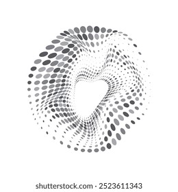 Arte vectorial, iconos y gráficos de semitonos en círculo