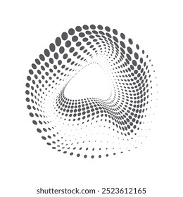 Arte, ícones e gráficos de vetor de meio-tom de círculo