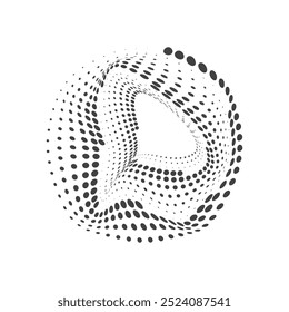 Kreisförmige Halbtonvektorgrafik, Symbole und Grafiken