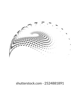 Arte, ícones e gráficos de vetor de meio-tom de círculo