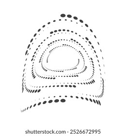 Kreisförmige Halbtonvektorgrafik, Symbole und Grafiken
