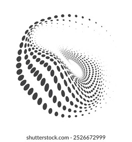 Kreisförmige Halbtonvektorgrafik, Symbole und Grafiken