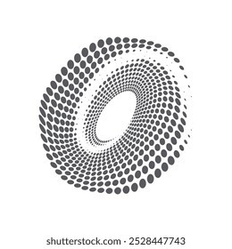 Kreisförmige Halbtonvektorgrafik, Symbole und Grafiken